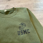 Vintage 90's USMC Military College Sweatshirt