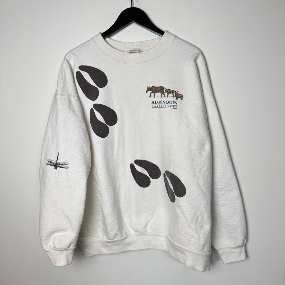 Vintage 90's ALGONQUIN DAY TRIPPERS Wildlife Sweatshirt