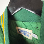 Vintage 90's NFL Green Bay PACKERS Chalkline Satin Bomber Jacket