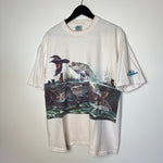 Vintage 90's GREAT LAKES GAME Fishing Wildlife Tshirt