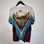 Vintage 1992 LIQUID BLUE Desert Wildlife Tie Dye Tshirt