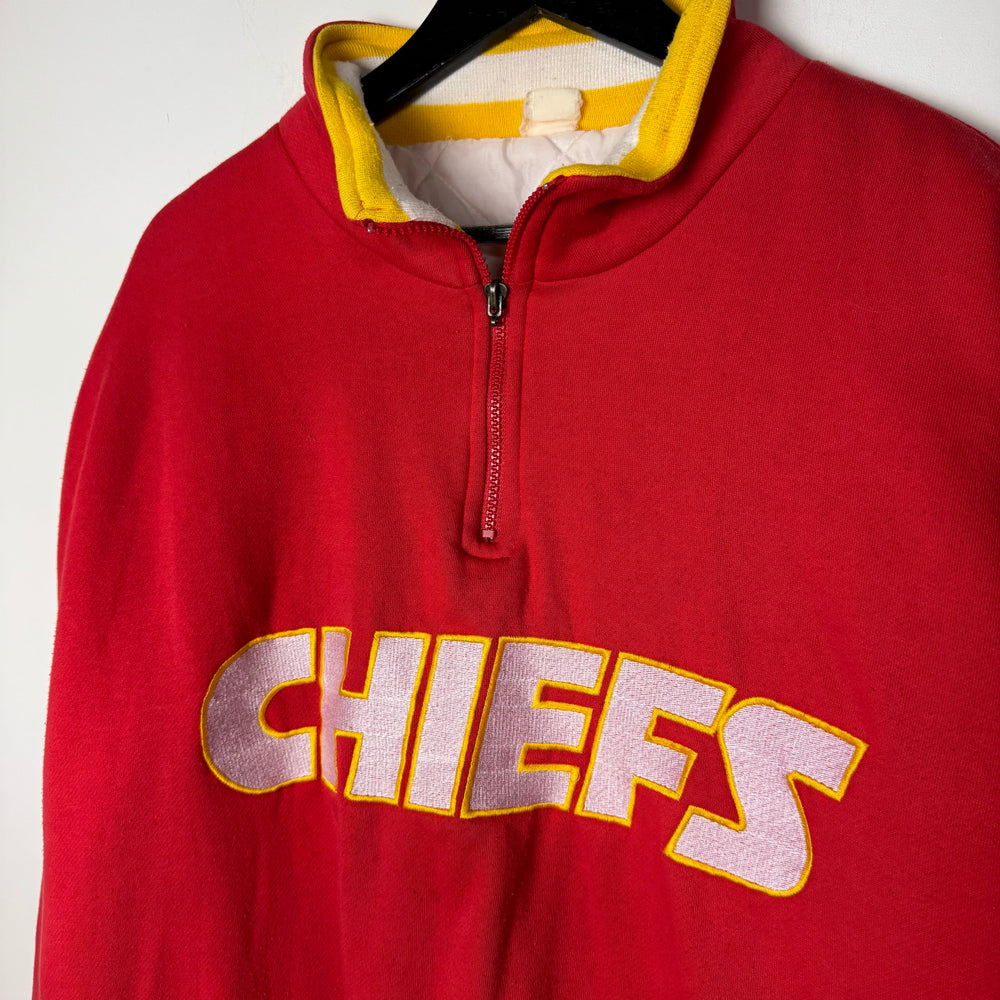 Vintage 90's NFL Kansas City CHIEFS 1/4 Zip Sweatshirt
