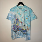 Vintage 1992 LIQUID BLUE Coral Reef Wildlife Tie Dye Tshirt