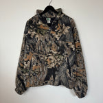 Vintage REAL TREE Camo Fleece 1/4 Zip Sweater