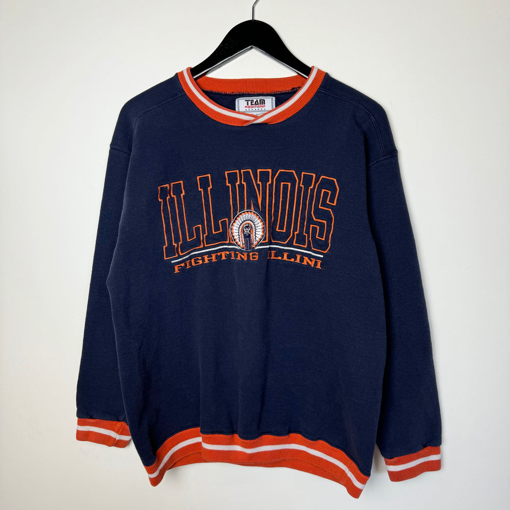 Vintage 90's University of ILLINOIS Varsity Sweatshirt