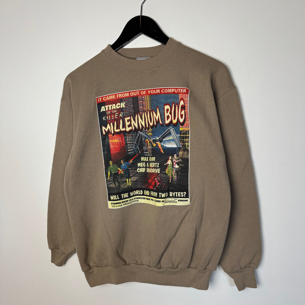 Vintage 2000 MILLENNIUM BUG Movie Poster Sweatshirt