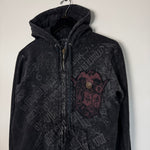 Vintage Y2K MONARCH All Over Print Hoodie Sweatshirt