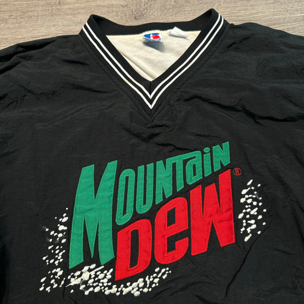 Vintage 90's MOUNTAIN DEW Russell Athletic Windbreaker Jacket