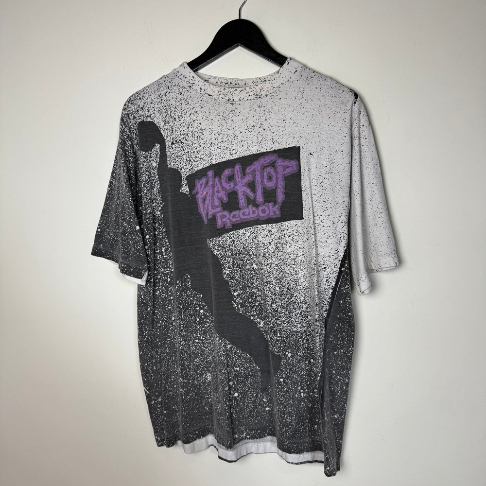 Vintage 90's REEBOK Black Top All Over Print Tshirt
