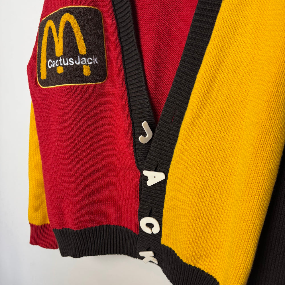 TRAVIS SCOTT Cactus Jack McDonalds Knit Cardigan Sweater