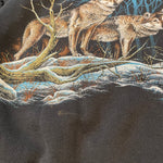 Vintage 90s WOLF Wildlife Crewneck Sweatshirt