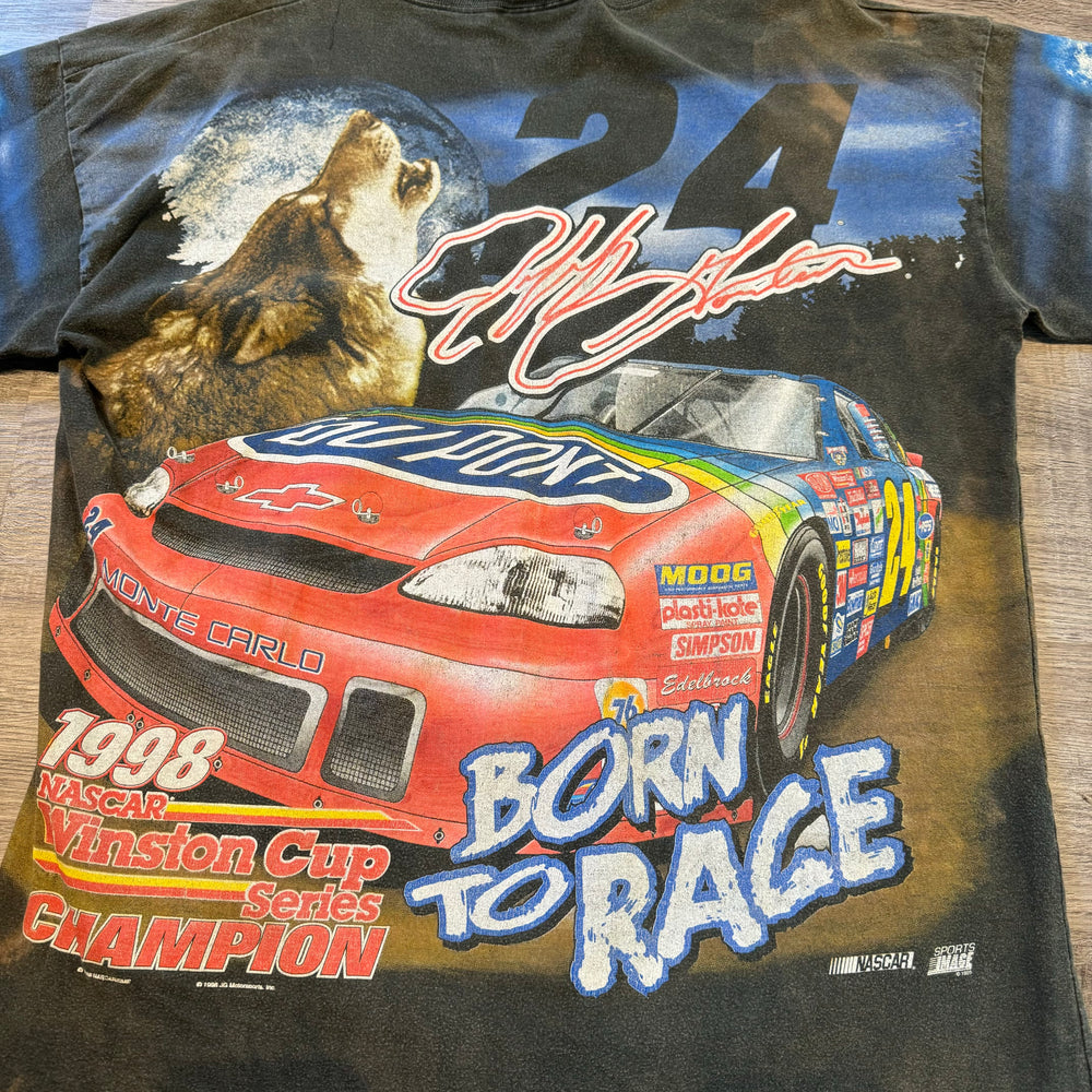 Vintage 1998 NASCAR Racing Leader of the Pack All Over Print Tshirt