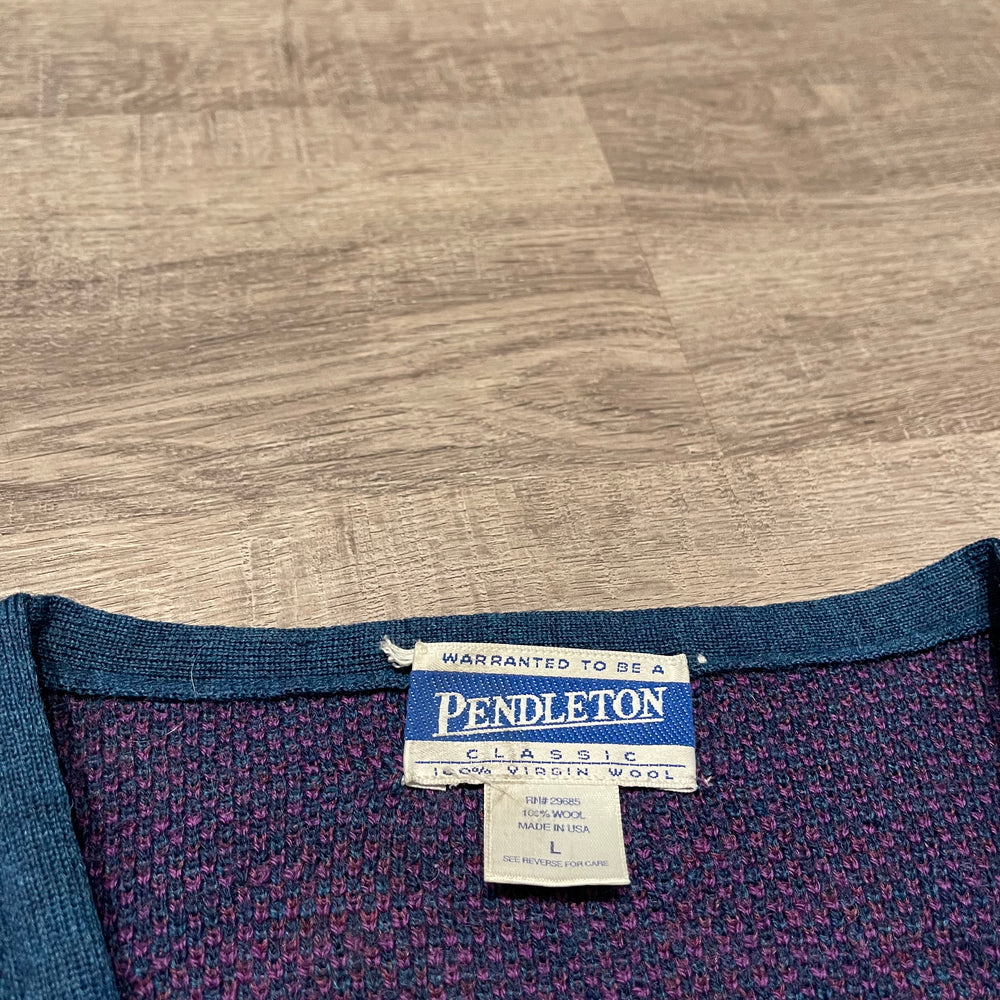 Vintage 90's PENDLETON Knit Cardigan Sweater