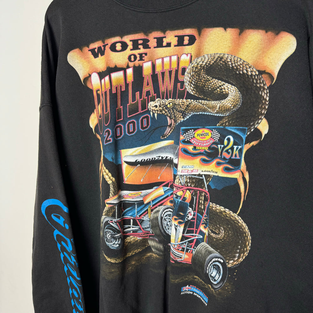 Vintage Y2K 2000 OUTLAW Racing Sweatshirt