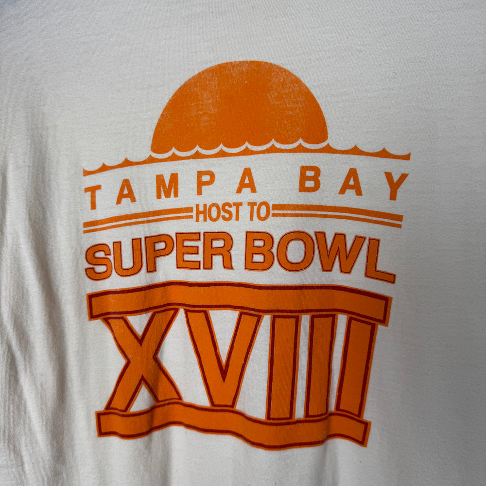 Vintage 1984 SUPERBOWL XVIII Tampa Bay Long Sleeve Tshirt