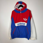 Vintage 1980's ADIDAS Colour Block Anorak Windbreaker Jacket