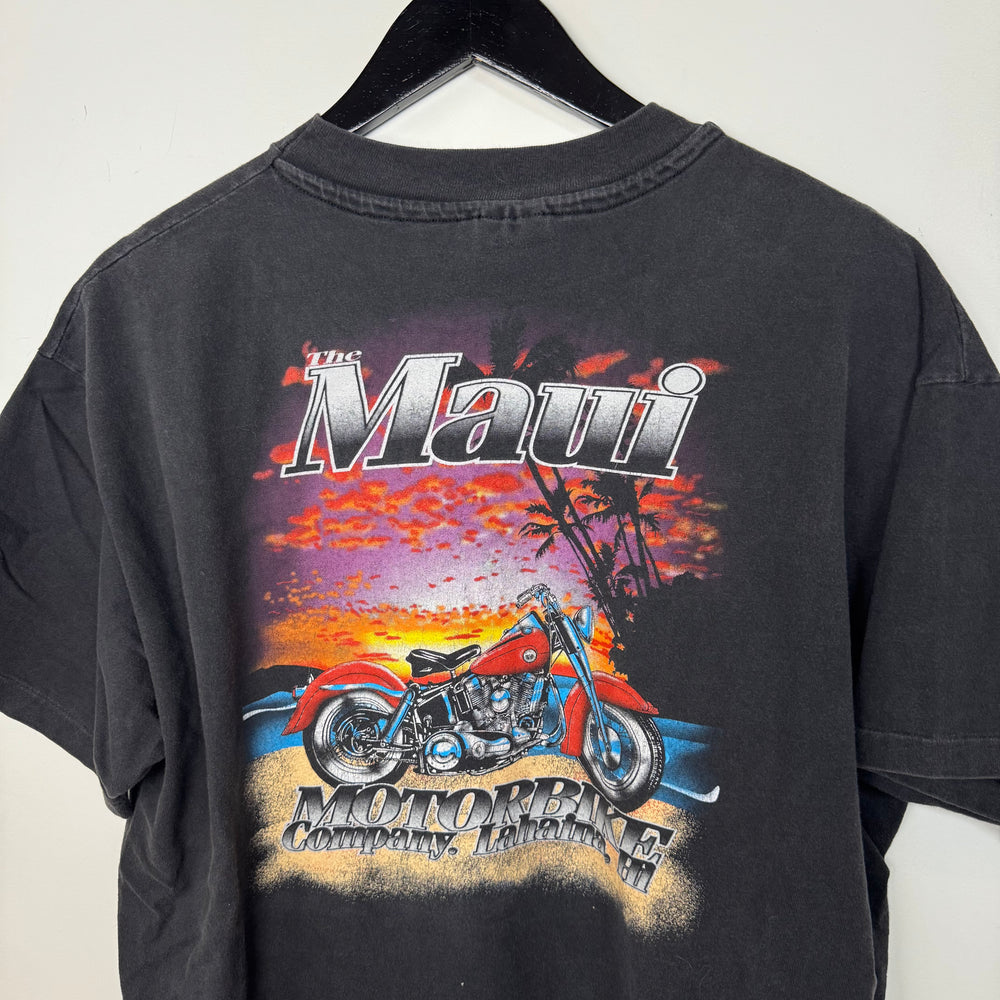 Vintage 90's MAUI Motorcycle Company Tshirt