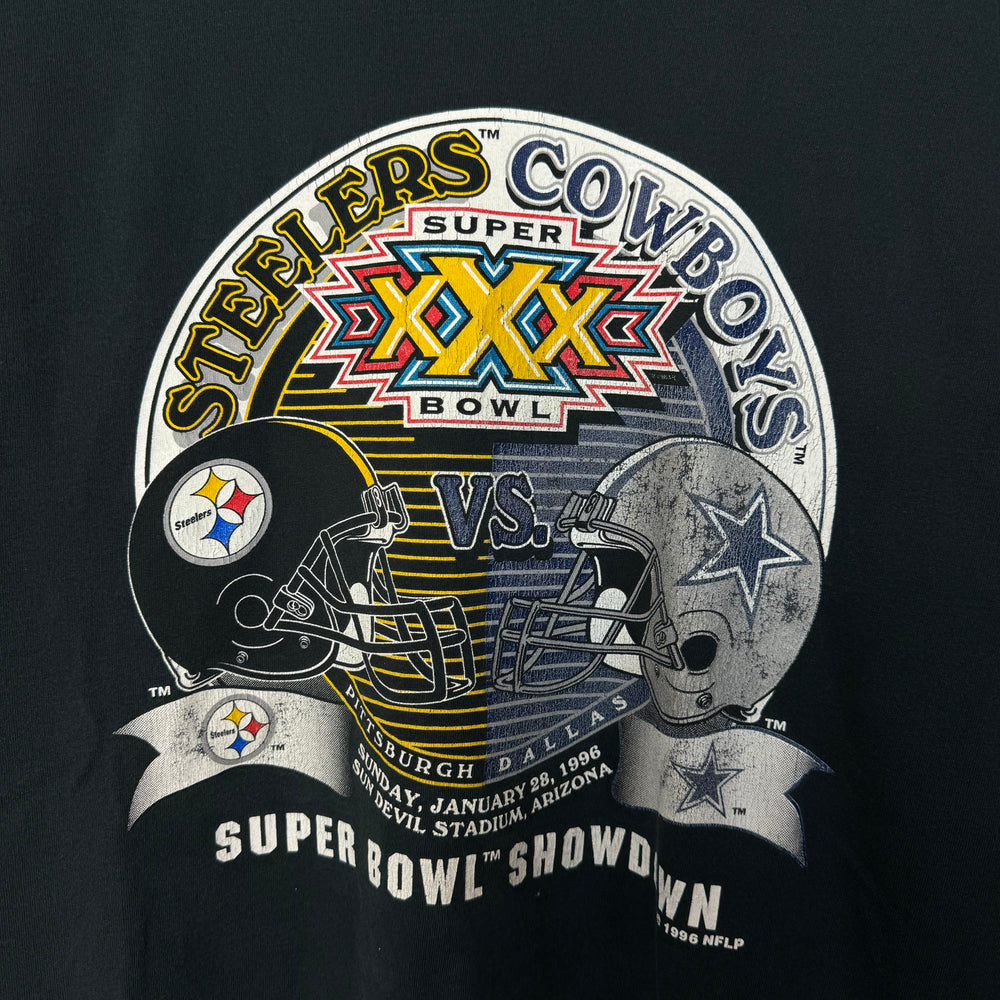 Vintage 1996 NFL Super Bowl Steelers VS. Cowboys Tshirt