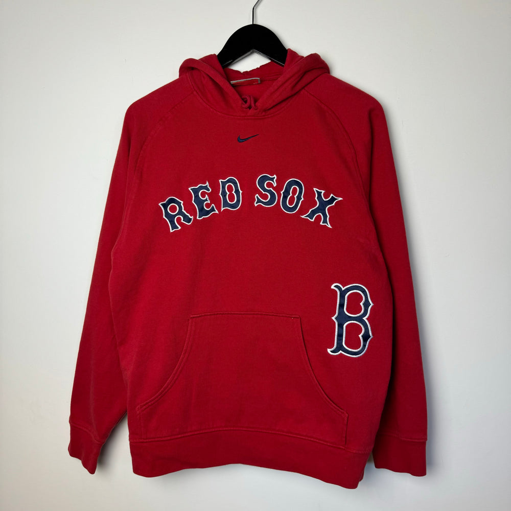 Vintage MLB Boston RED SOX Nike Swoosh Hoodie Sweatshirt