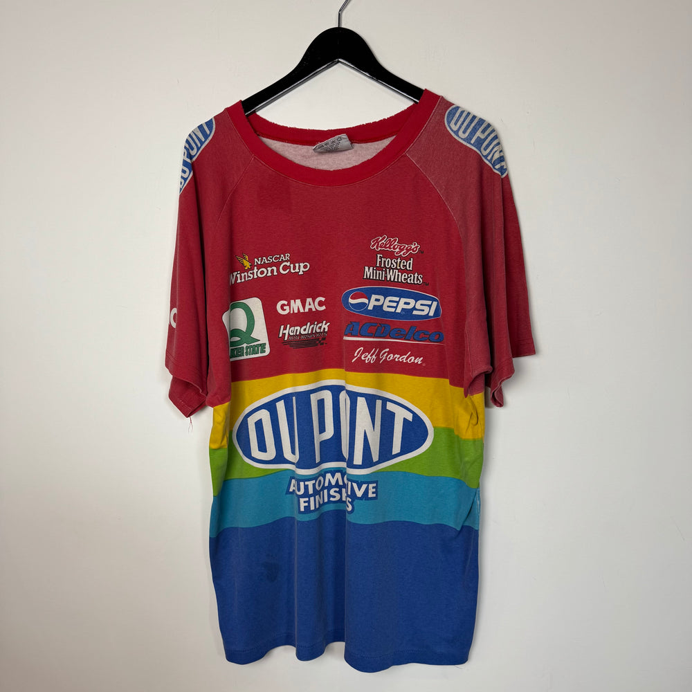 Vintage 90's NASCAR Racing Jeff Gordon Rainbow Tshirt