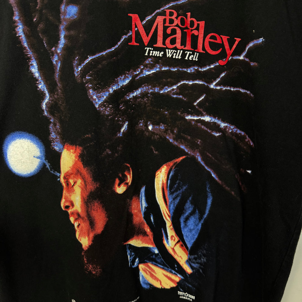 Vintage 90's BOB MARLEY Time Will Tell Music Tshirt