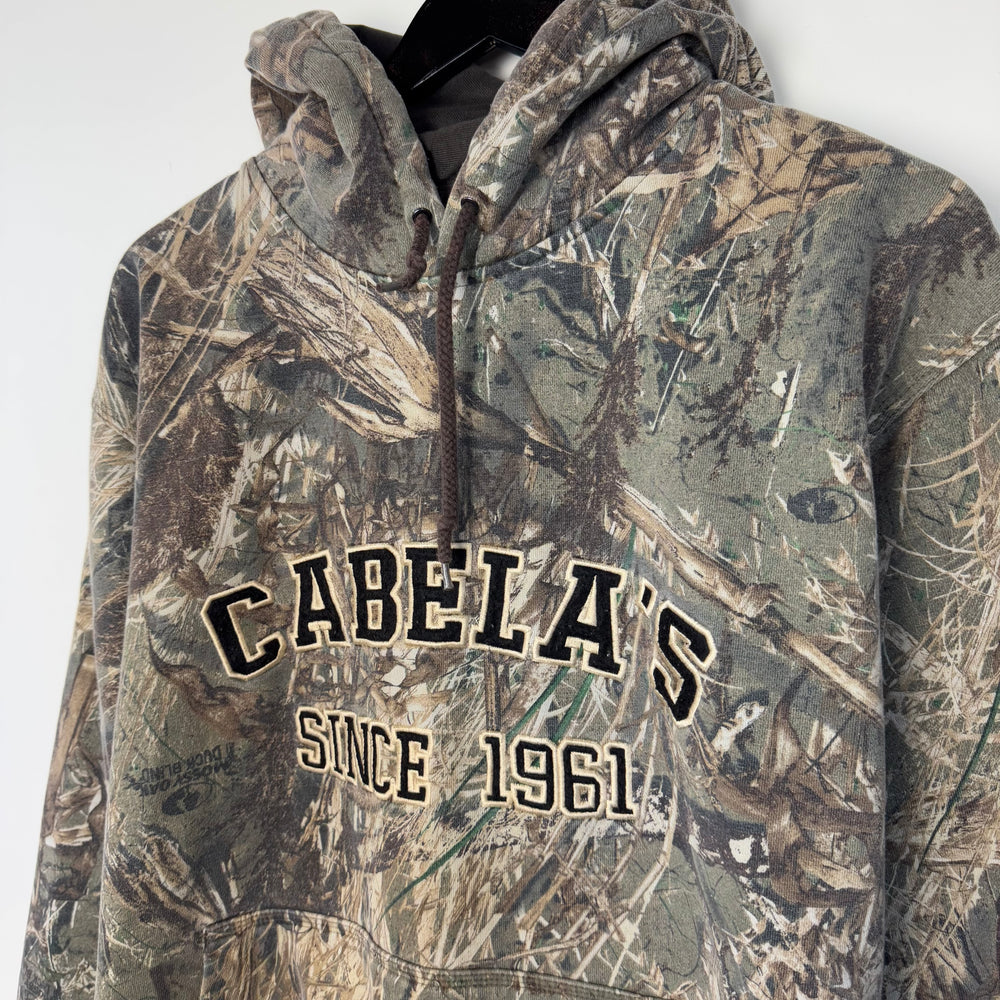 Vintage CABELA's Real Tree Camo Hoodie Sweatshirt