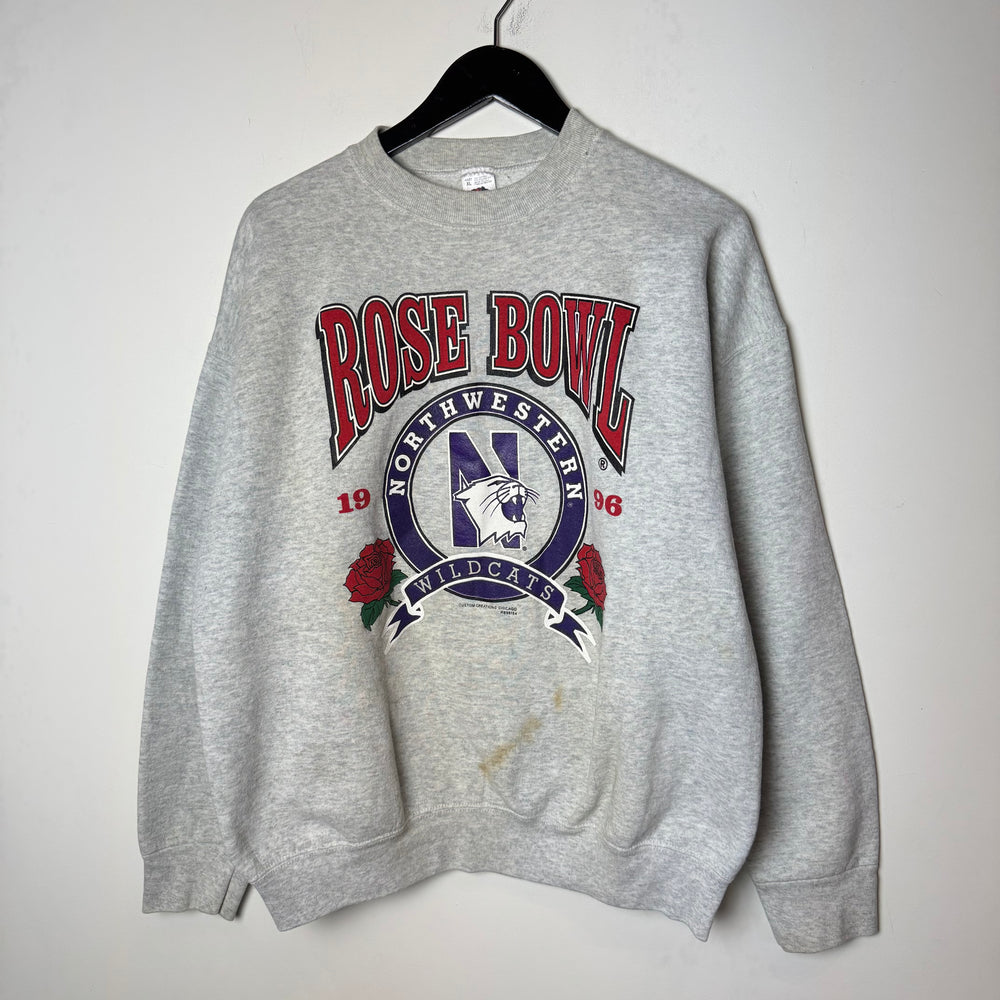 Vintage 1996 ROSE BOWL North Western Wildcats Varsity Sweatshirt