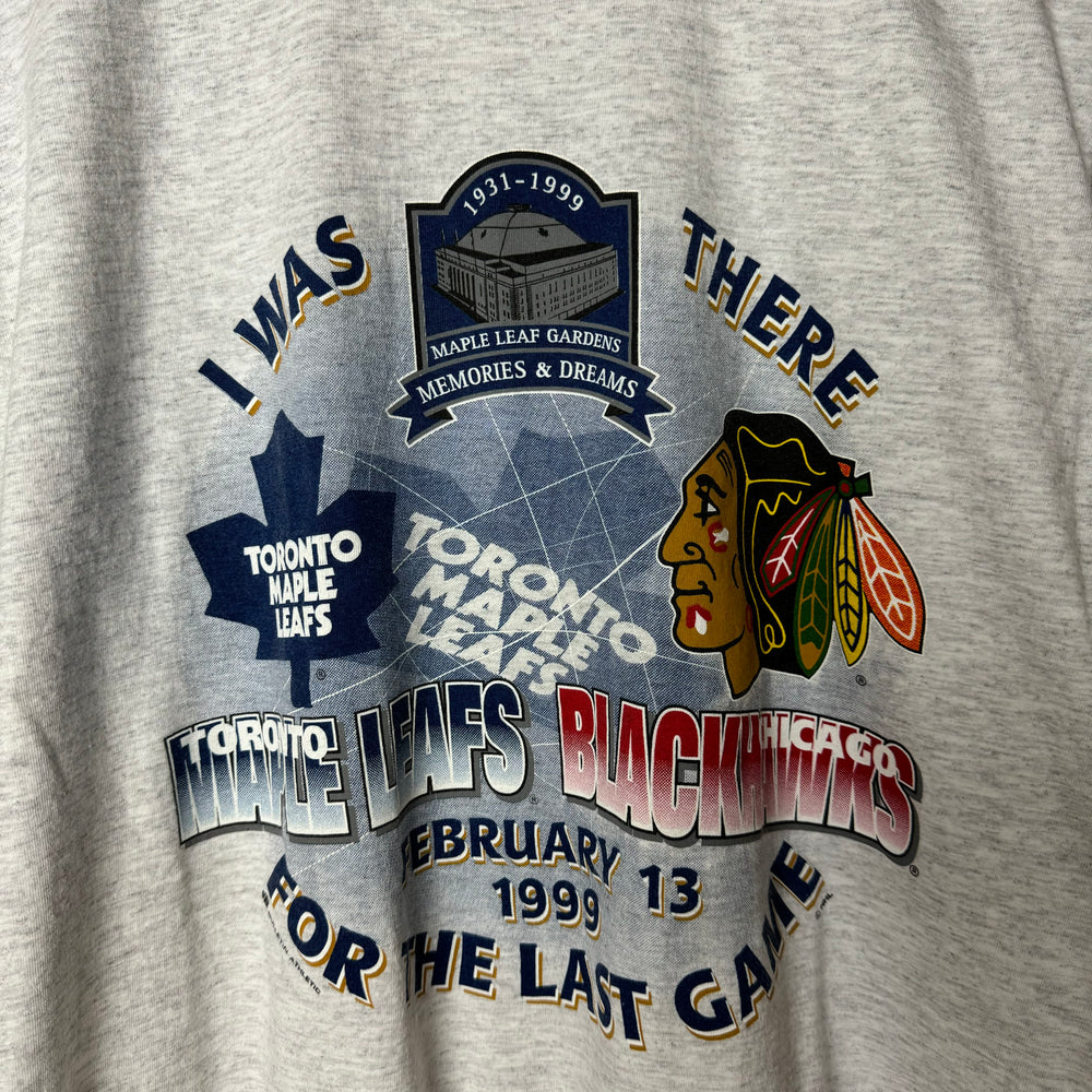 Vintage 1999 NHL Toronto Maple LEAFS Last Game Tshirt