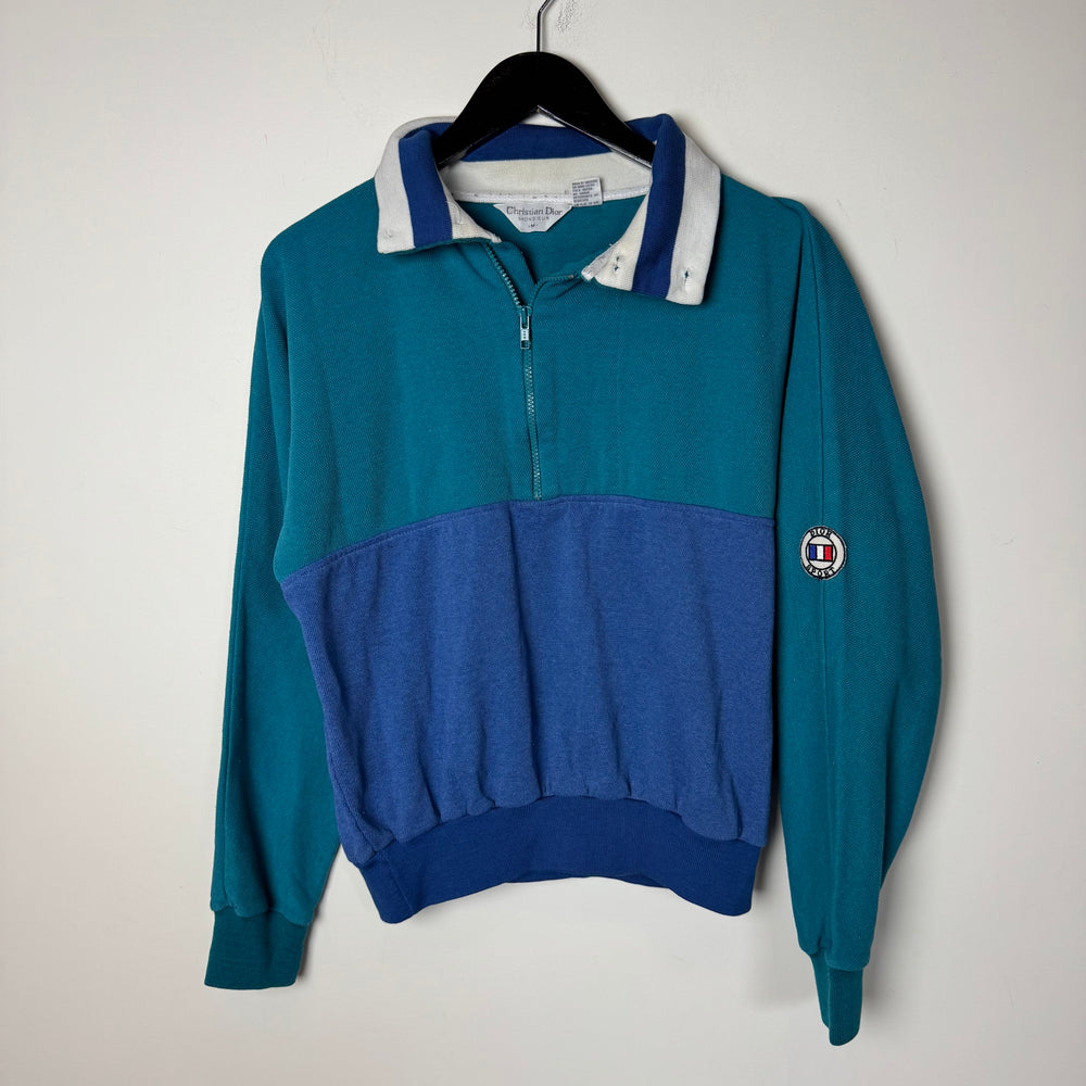 Vintage 90's Christian DIOR Sport 1/2 Zip Sweatshirt