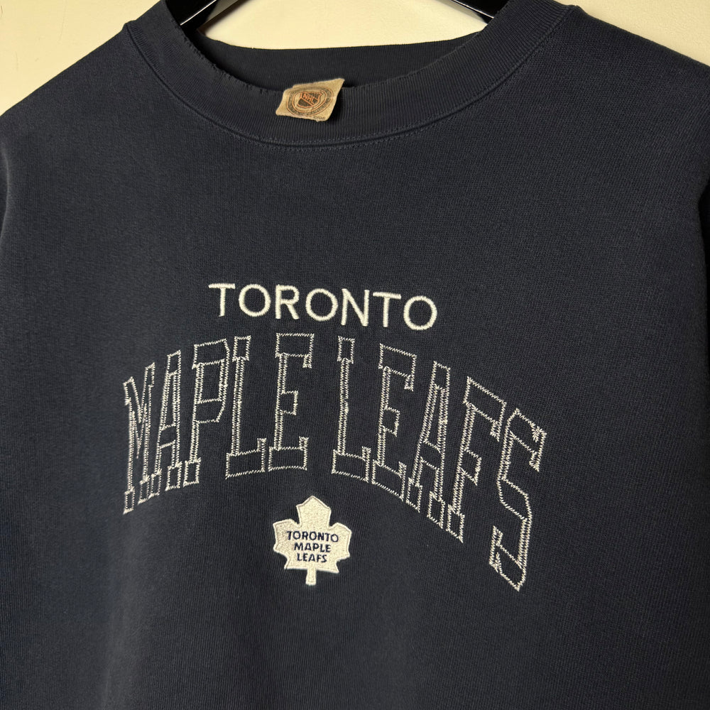 Vintage 90's NHL Toronto MAPLE LEAFS Embroidered Sweatshirt