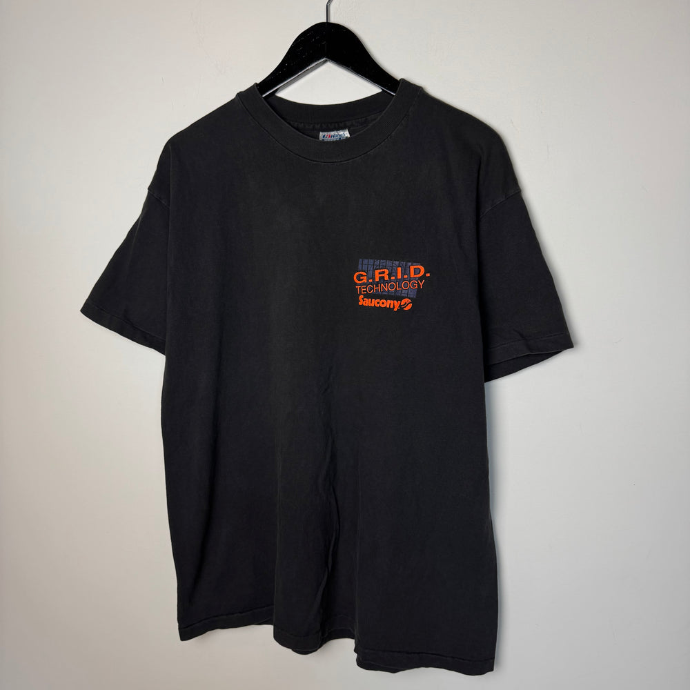 Vintage 90's SAUCONY G.R.I.D. Sneaker Tshirt