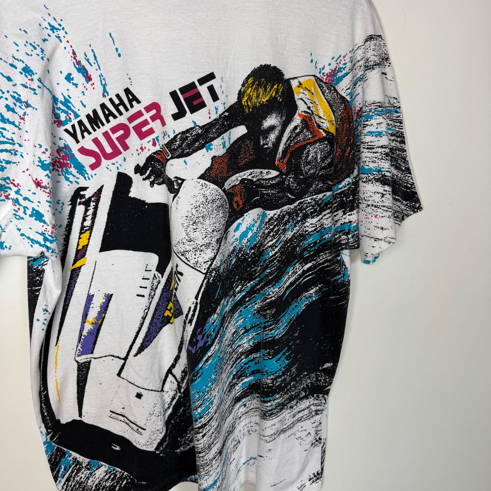 Vintage 90's YAMAHA Jet Ski All Over Print Tshirt