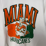 Vintage 1988 University of MIAMI Hurricanes Varsity Sweatshirt