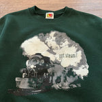 Vintage 90's RAILROAD Got Steam Sweatshirt
