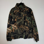 Vintage REAL TREE Camo Fleece 1/4 Zip Sweater