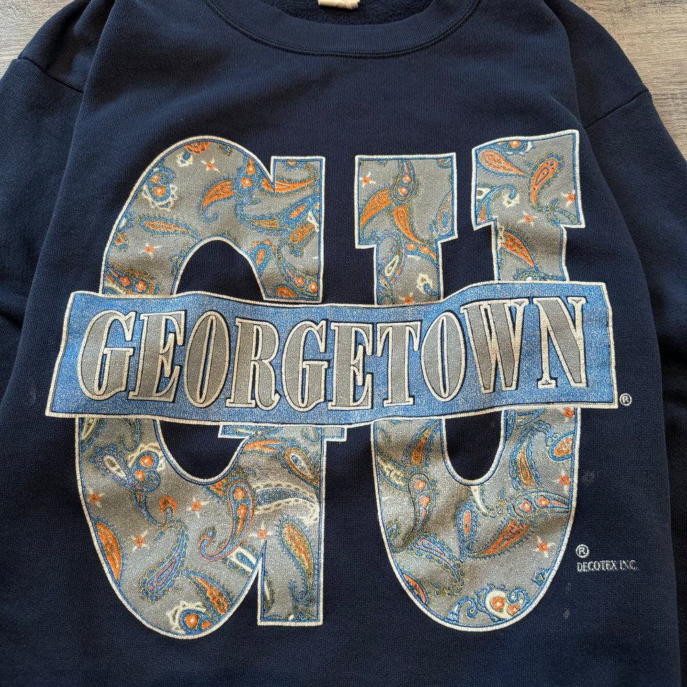 Vintage 90's GEORGETOWN University Varsity Sweatshirt