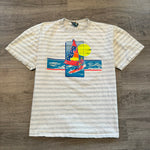 Vintage 90's PEPSI Windsurfing Striped Tshirt