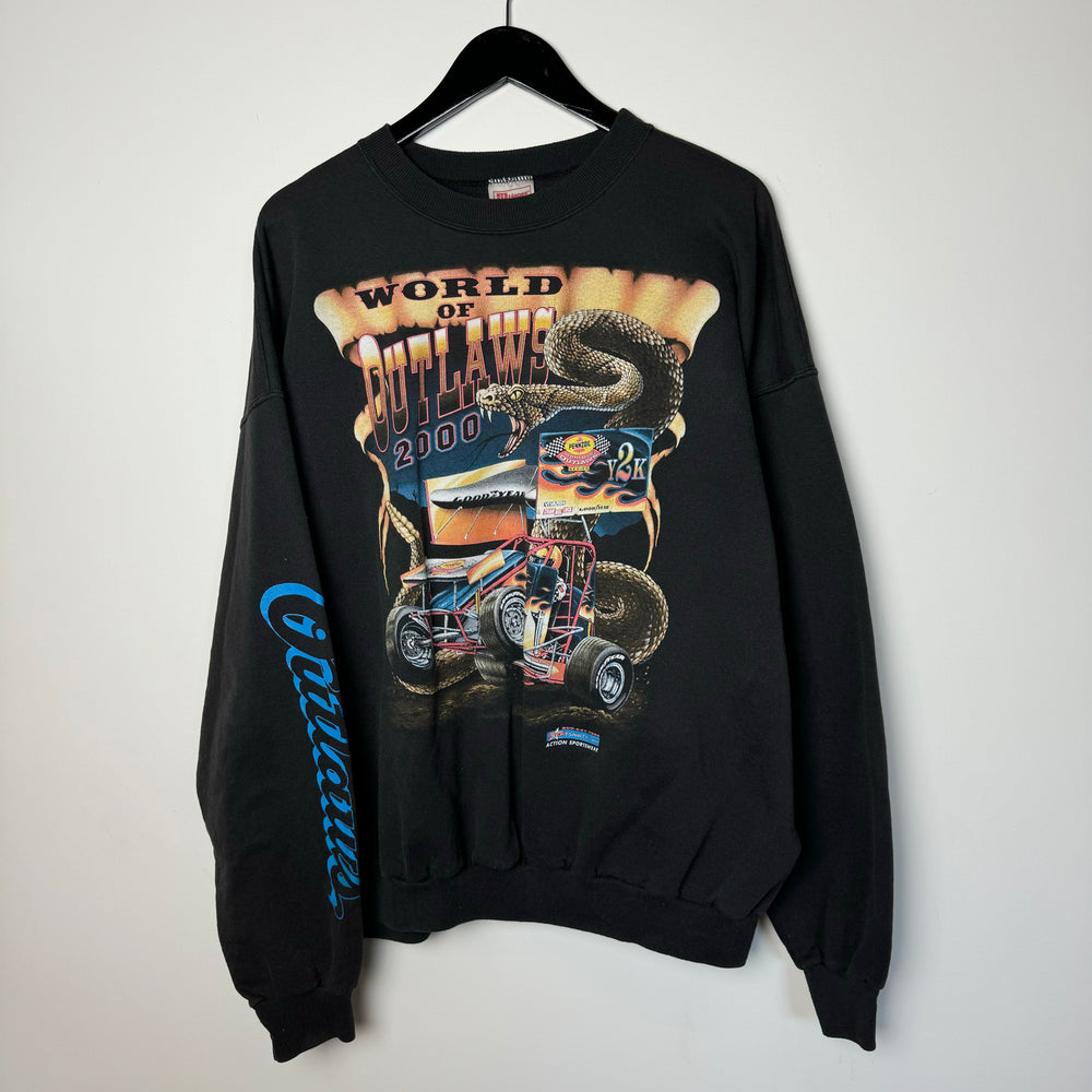 Vintage Y2K 2000 OUTLAW Racing Sweatshirt