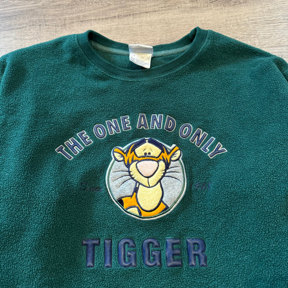 Vintage 90's DISNEY Winnie The Pooh TIGGER Fleece Sweater
