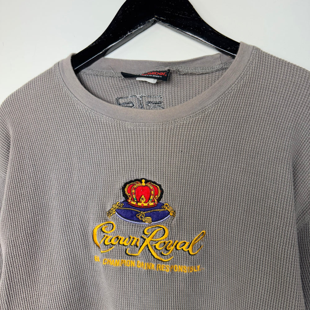 Vintage CROWN ROYAL Racing Thermal Sweatshirt