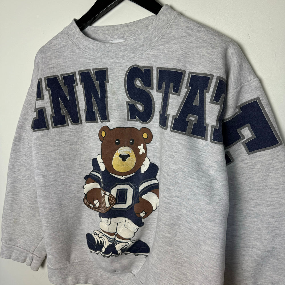 Vintage 90's PENN STATE University Teddy Bear Varsity Sweatshirt