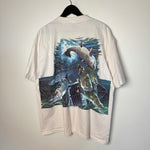 Vintage 90's GREAT LAKES GAME Fishing Wildlife Tshirt