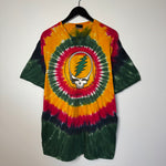 Vintage GRATEFUL DEAD Steal Your Face Tie Dye Liquid Blue Tshirt