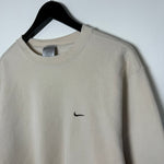 Vintage NIKE Swoosh Tan Cream Crewneck Sweatshirt