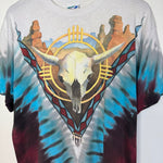 Vintage 1992 LIQUID BLUE Desert Wildlife Tie Dye Tshirt