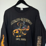 HARLEY DAVIDSON Flaming Long Sleeve Tshirt