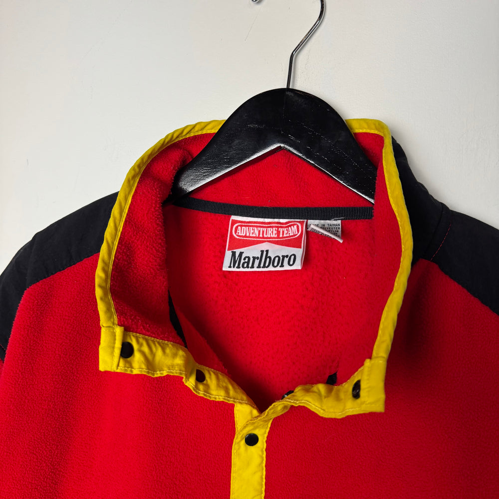 Vintage 90's MARLBORO Adventure Team Fleece Snap T Sweater