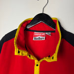 Vintage 90's MARLBORO Adventure Team Fleece Snap T Sweater