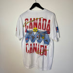Vintage 90's Team CANADA World Hockey Championship All Over Print Tshirt