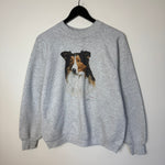 Vintage 90's BORDER COLLIE Dog Sweatshirt